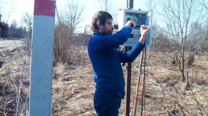 Новый замок для электрощитка. Заменяю.