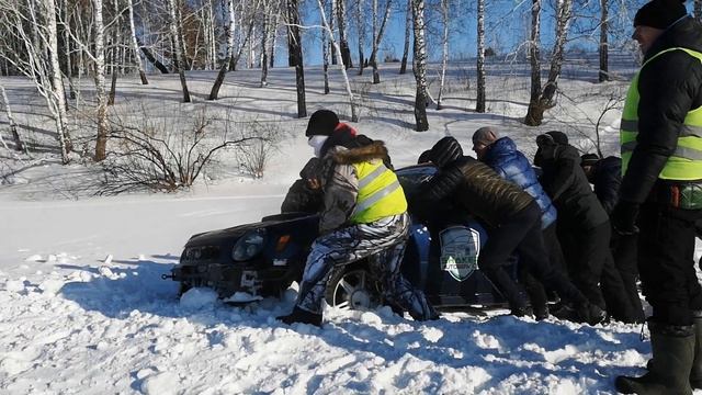 Краш на зимнем тайм атак Субару смотреть онлайн
