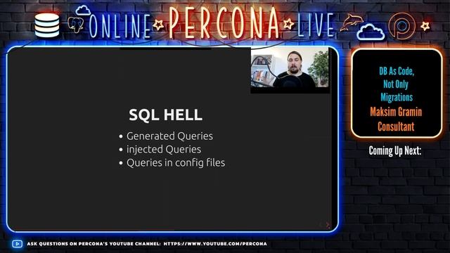 Database as Code. Not only migrations - Maksim Gramin - Percona Community Live 2022 смотреть онлайн