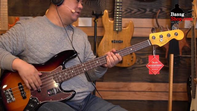 펜더 FENDER USA PROFESSIONAL II JAZZ BASS SUNBURST смотреть онлайн