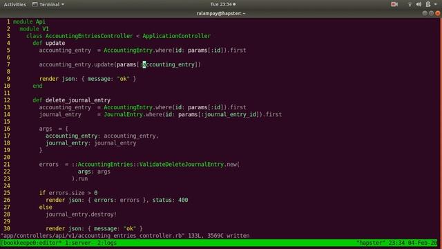 Learning Log P108: Buildling a Web Based Accounting System - Modifying entry parameters смотреть онлайн