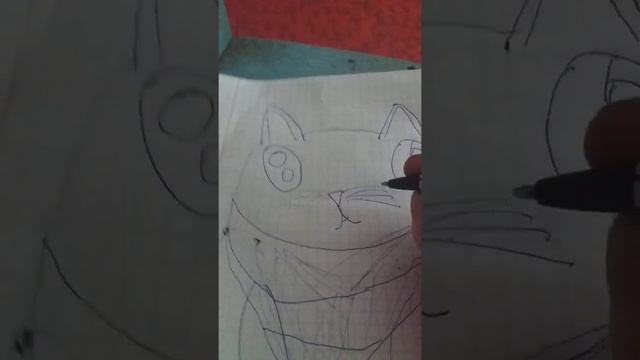 как нарисовать кота часть 1 смотреть онлайн
