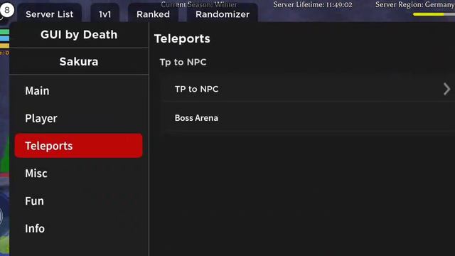 Sakura Stand script mobile – Autofarm mob, Teleports - (Fluxus / Hydrogen / Arceus X) смотреть онлайн