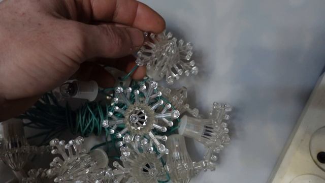 Электрогирлянда новогодняя "Метелица" СССР - Демонстрация работы смотреть онлайн