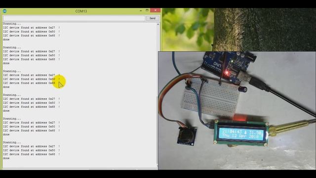 ทดลองเล่นเรียลไทม์โมดูล tiny rtc and ds18b20 basic with arduino & lcd смотреть онлайн