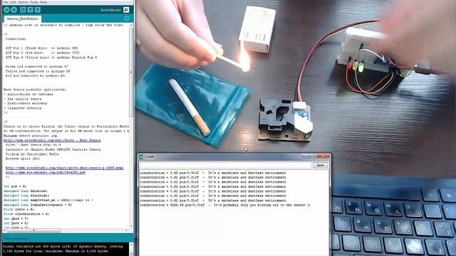 Arduino and Dust Sensor смотреть онлайн