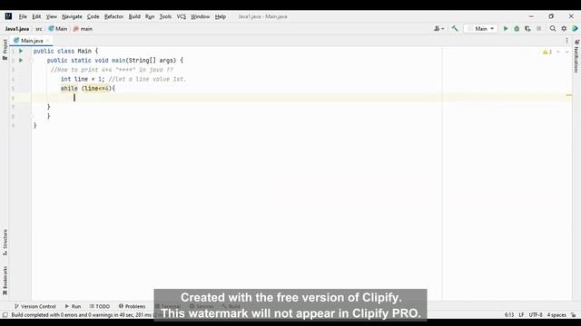 While loop in java | how to print stars in row and column | while loop program in java. смотреть онлайн