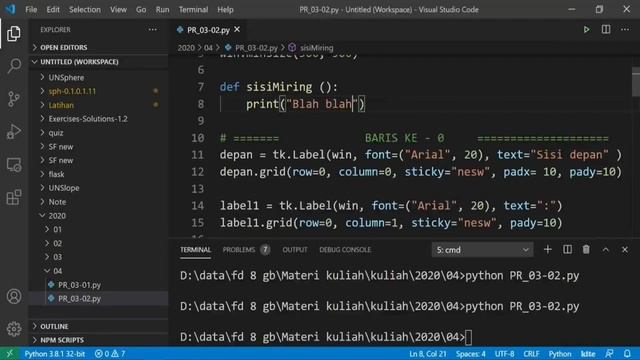 04-02 Python dan GUI : menghitung sisi miring segi tiga смотреть онлайн