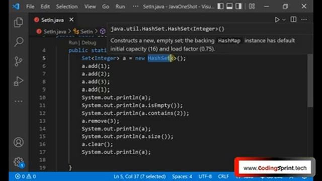 Set in Java | Hashset | LinkedHashset | TreeSet | No Repetation of elements смотреть онлайн