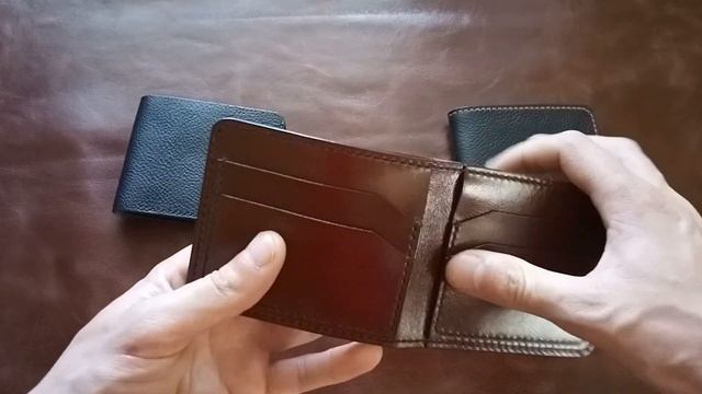 Три кошелька ручной работы из натуральной кожи смотреть онлайн