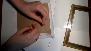 Оформление вышивки в рамку своими руками. "Почти идеальный"