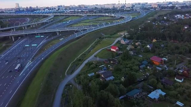 КАД развязка ЗСД-Дачный-Предпортовая с квадрокоптера смотреть онлайн