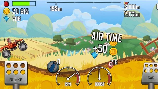 How to complete a harvest in Hill climb racing. смотреть онлайн
