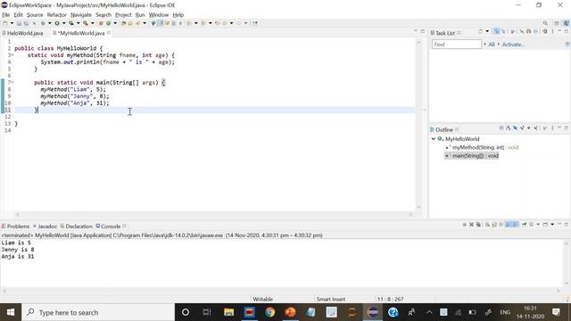 Java Methods | Parameters and Arguments | Multiple Parameters | Return Values | Java tutorial 27 смотреть онлайн