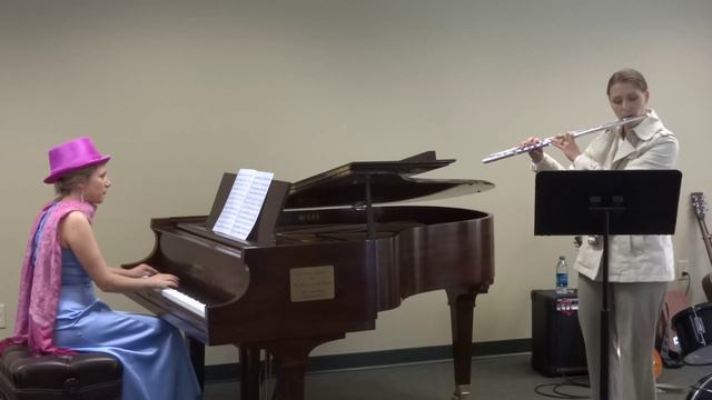 Flute Lessons at Wind of Change Academy - Pink Panther Theme | Ms. Angela & Ms. Yana смотреть онлайн