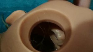 Замена глаз не шарнирной кукле готц/gotz/götz как снять голову кукле готц