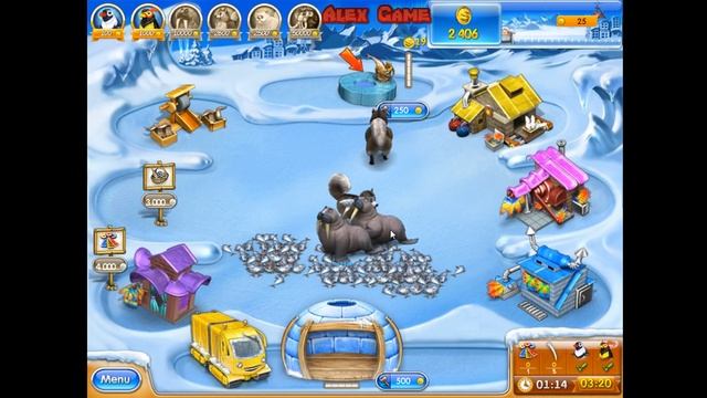 Farm Frenzy 3 Ice Age (level 32) only GOLD Веселая ферма 3 Ледниковый период (уровень 32) Золото смотреть онлайн