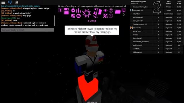 Climbed At Vertex Tower With Master Rank in Roblox Parkour смотреть онлайн