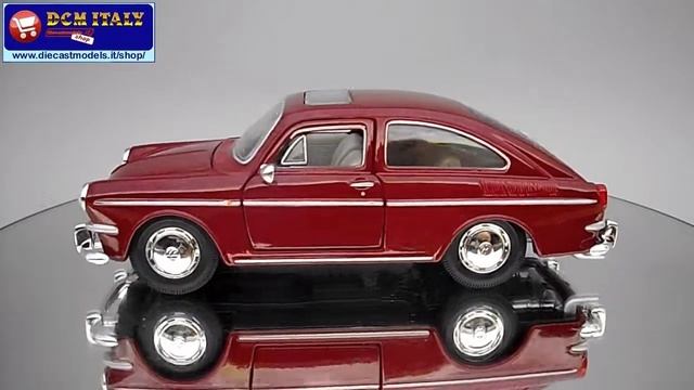 Maisto Volkswagen 1600 Fastback 1967 Burgundy HD смотреть онлайн