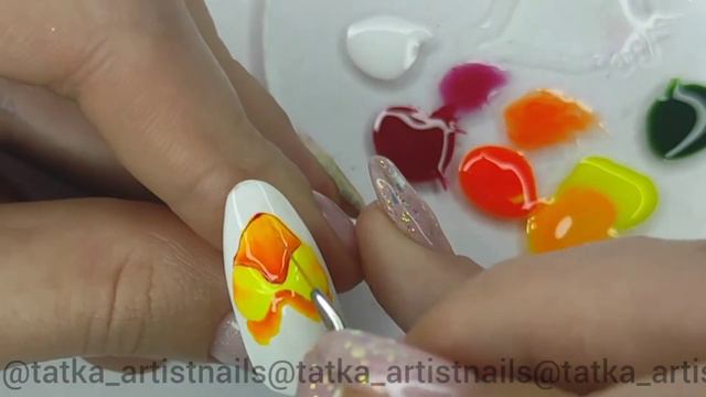 Крутая весенняя идея дизайна ногтей💥 Орхидея💥 смотреть онлайн