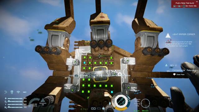 One rotor driving 6 legs using linkage techniques Space engineers смотреть онлайн