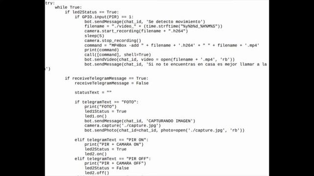 Raspberry PI4 + Sensor de movimiento + Cámara + Telegram BOT смотреть онлайн