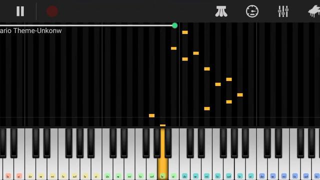 Super Mario Theme on piano смотреть онлайн