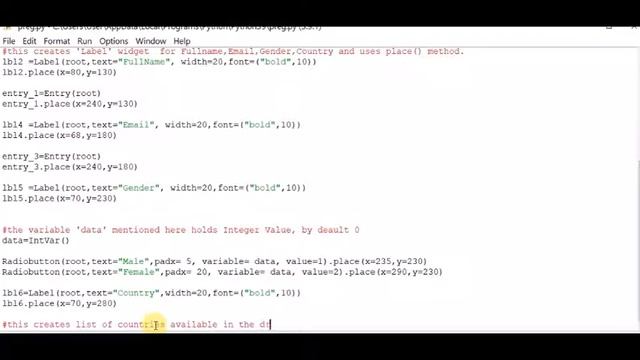how to create simple GUI registration form in python смотреть онлайн