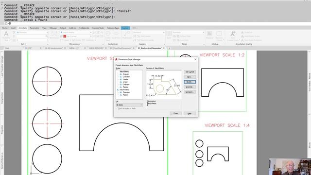 AutoCAD center-marks: making them scale properly in viewports смотреть онлайн