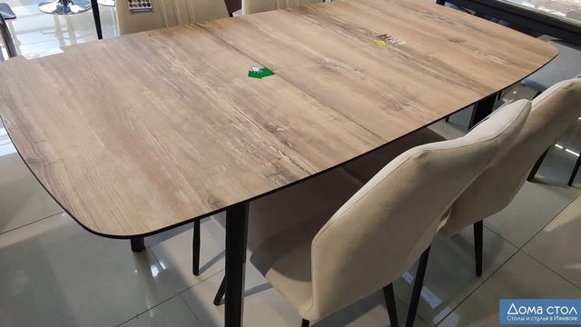 Обеденный стол "Норман" из HPL-пластика и стулья "Модена-Лофт" смотреть онлайн