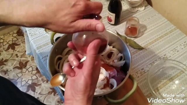 Нежный шашлык из свинины, замаринованный в гранатовом соке смотреть онлайн