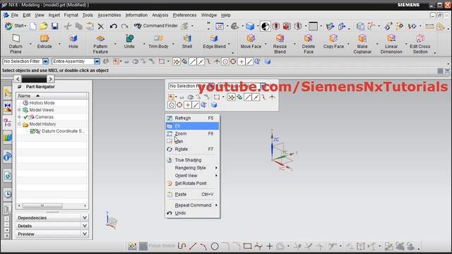 Nx Copy Sketch to New Part | Siemens Nx Tutorials смотреть онлайн