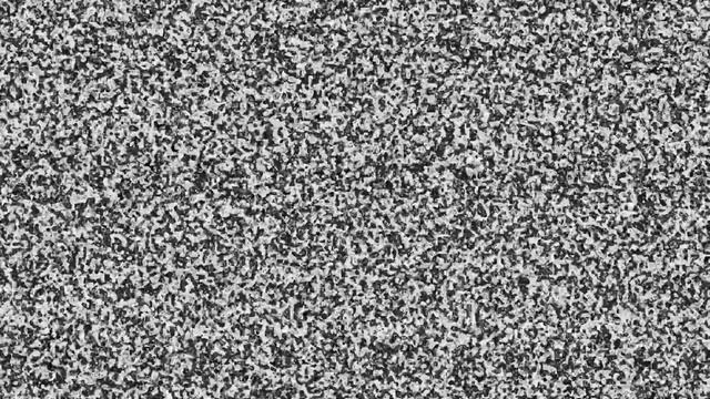 TV white noise static footage  sound royalty free 4K