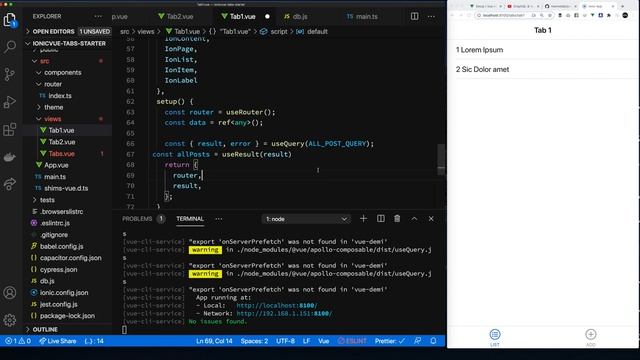 Ionic VueJS - Apollo And GraphQL with Vue3 Apollo Composables in Ionic Framework смотреть онлайн