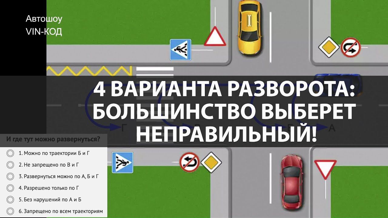 4 варианта разворота: большинство выберет неправильный! смотреть онлайн