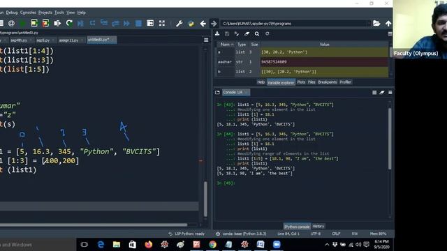 List datatype in Python смотреть онлайн