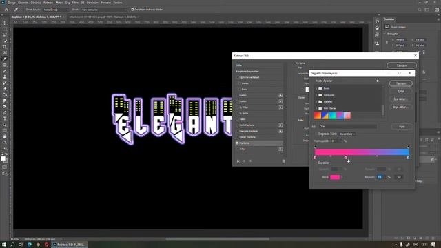 PHOTOSHOP FONT NEON ÇALIŞMA смотреть онлайн