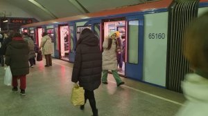 81-765/766/767 «Москва» на станции Коньково. Калужско-Рижская линия метро. 8 февраля 2024г.