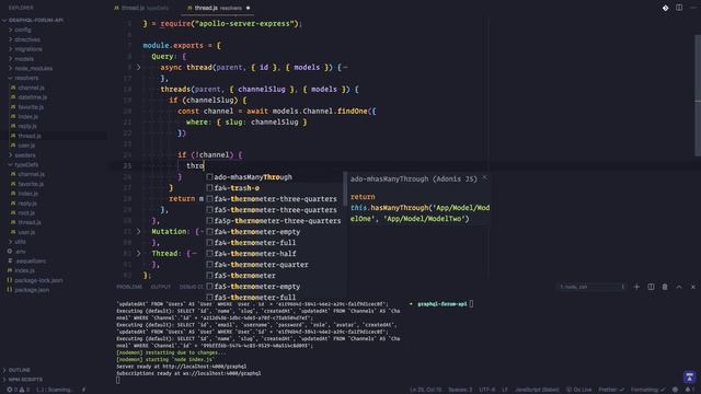 GraphQL From Ground Up - Filtering threads by channels 40 смотреть онлайн