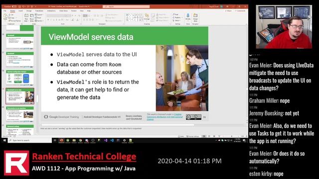 LiveData & ViewModels Theory - Android Lesson 10.1 - AWD 1112 Spring 2020 смотреть онлайн