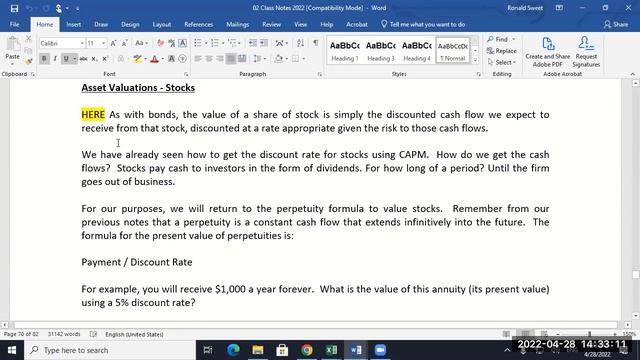 UTSA Business Finance Classes 27 and 28, April 26 and 28, 2022 смотреть онлайн
