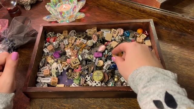 Charm Collection ? Sort Through Charms, Crystals, Decks I Love ? (Relaxing ASMR Sounds) смотреть онлайн