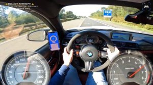 BMW M3 F80 максимальная скорость POV