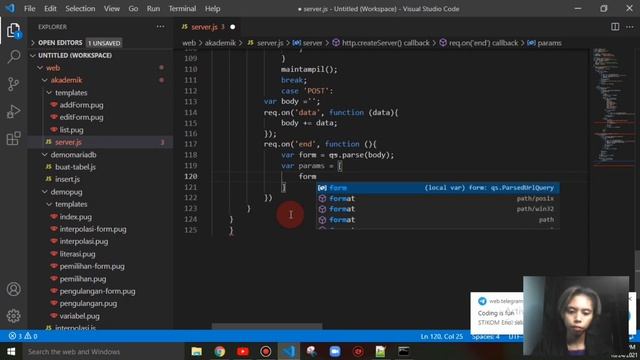 #47. CRUD Create atau insert data ke database MariaDB dengan Node. Js смотреть онлайн