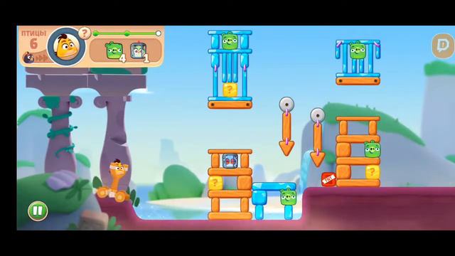 Первый стрим по Angry Birds Journey,изучаем игру! смотреть онлайн