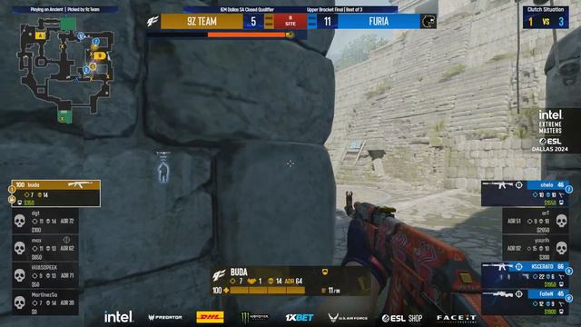 SEMI FINAL! FURIA vs 9Z - MELHORES MOMENTOS - IEM Dallas Closed | CS2 смотреть онлайн