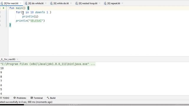 Struktur Loop pada KOTLIN смотреть онлайн