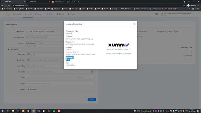 XRP Cross Currency payment showcase (Send XRP, receiver gets EUR) смотреть онлайн