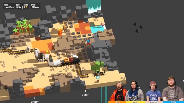 UNRAILED! - #12 - SPACE TRAIN!! (4 Player Gameplay) смотреть онлайн