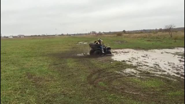 Как не надо делать на квадроцикле/Yamaha grizzly 125 смотреть онлайн